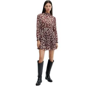 New! Mango Flowy Floral Dress Sz 4